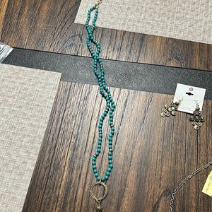 Lucky Brand king turquoise necklace
